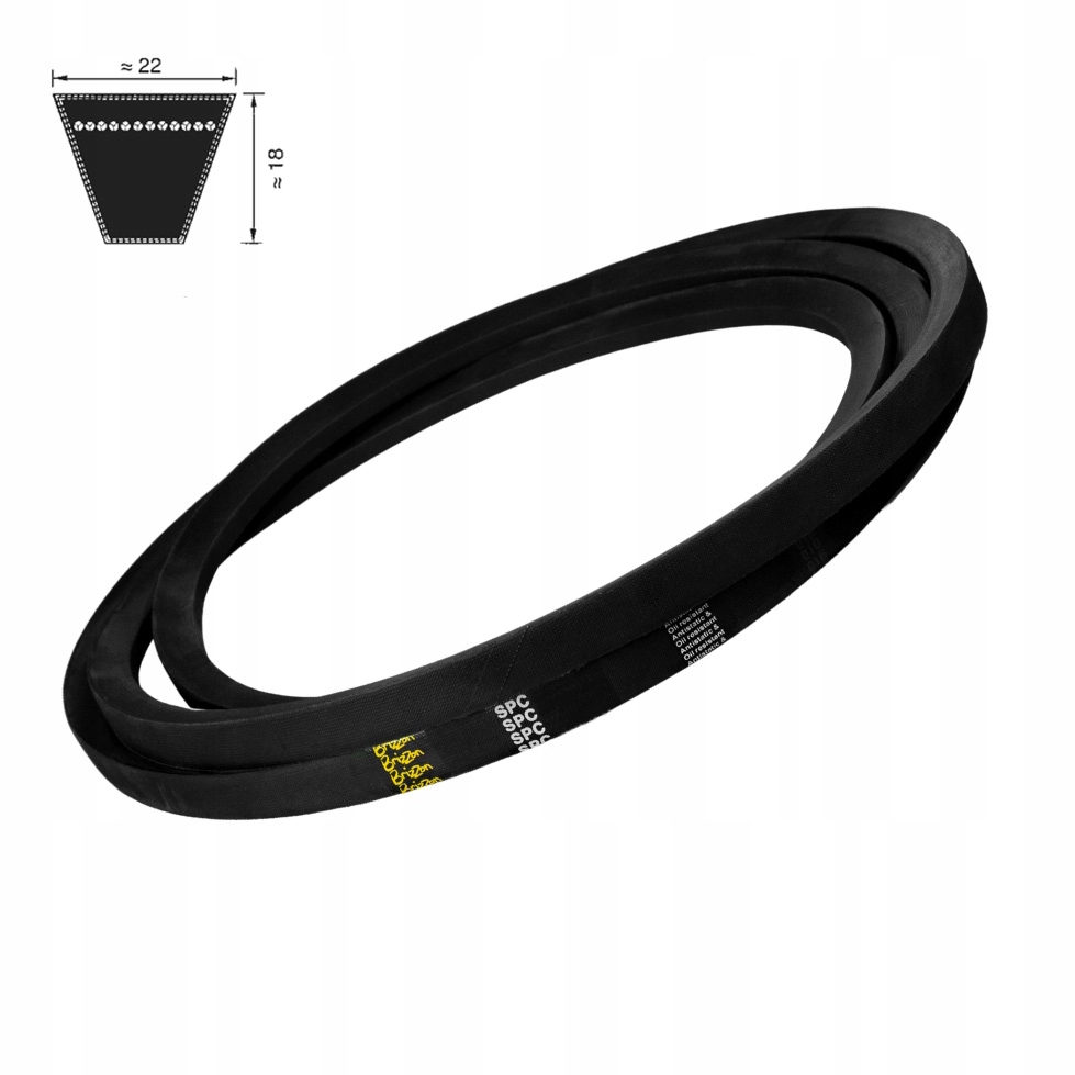 Klinový remeň SPC 6900 Lp MODRÝ BRIZZON 22x6900 POSILNENÝ